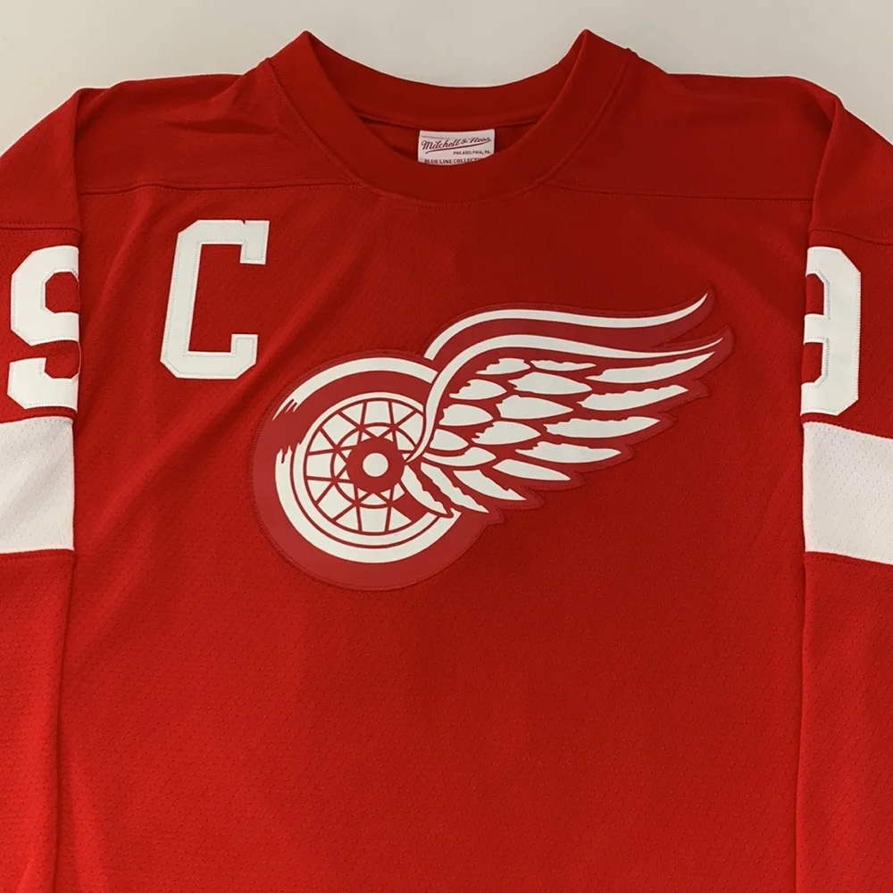 Gordie Howe Detroit Red Wings Mitchell & Ness 1960 Blue Line Authentic Jersey - Picture 6 of 11